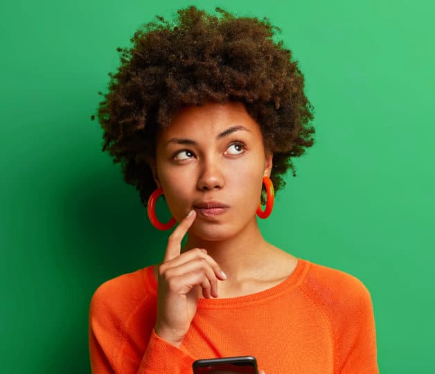 Ethnic girl looking thoughtful