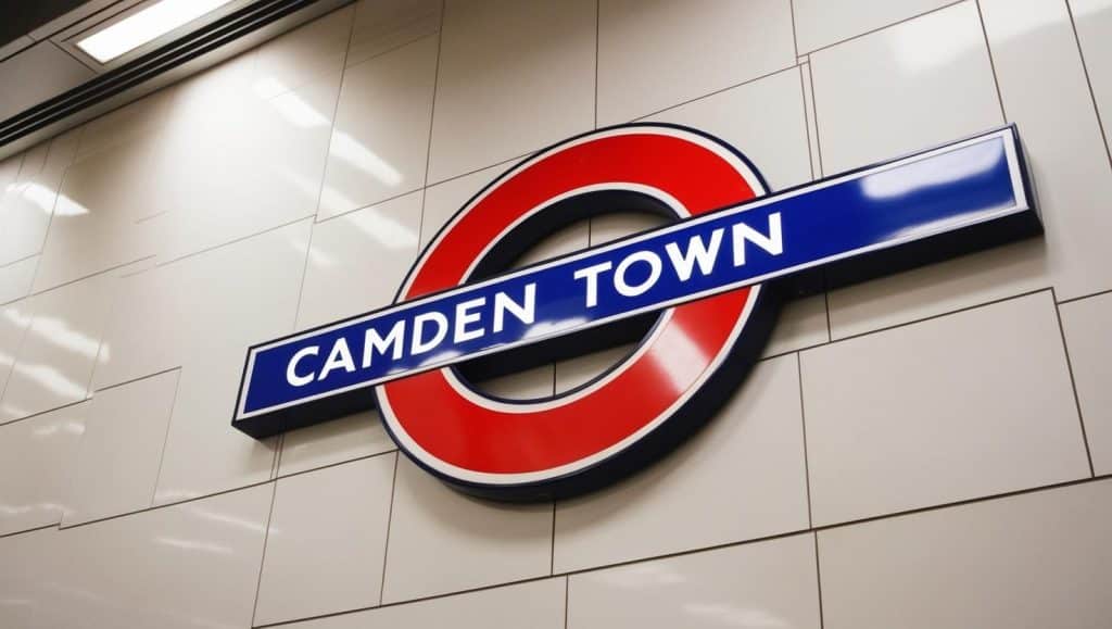 Camden Town tube sign